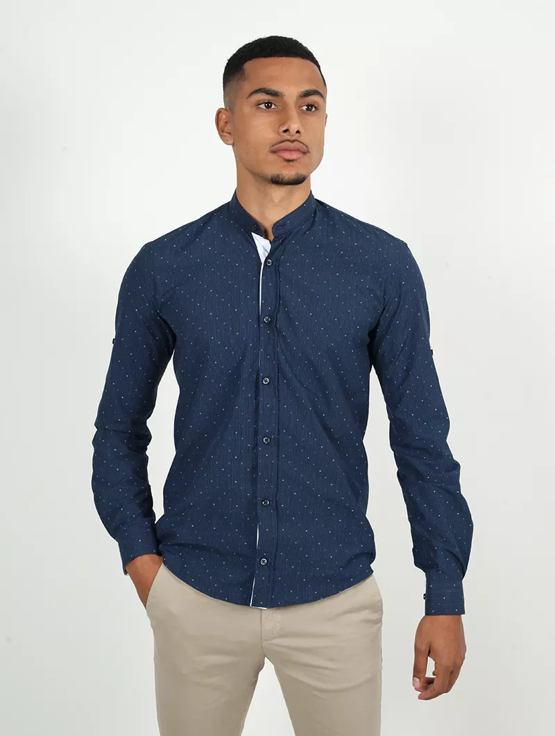 Chemise slim, manches longues